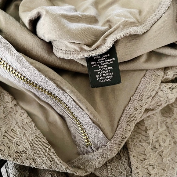 Victoria's Secret Bodycon Lace Dress Womens Size S Dusty Rose Long Sleeve Sheath - Picture 5 of 8